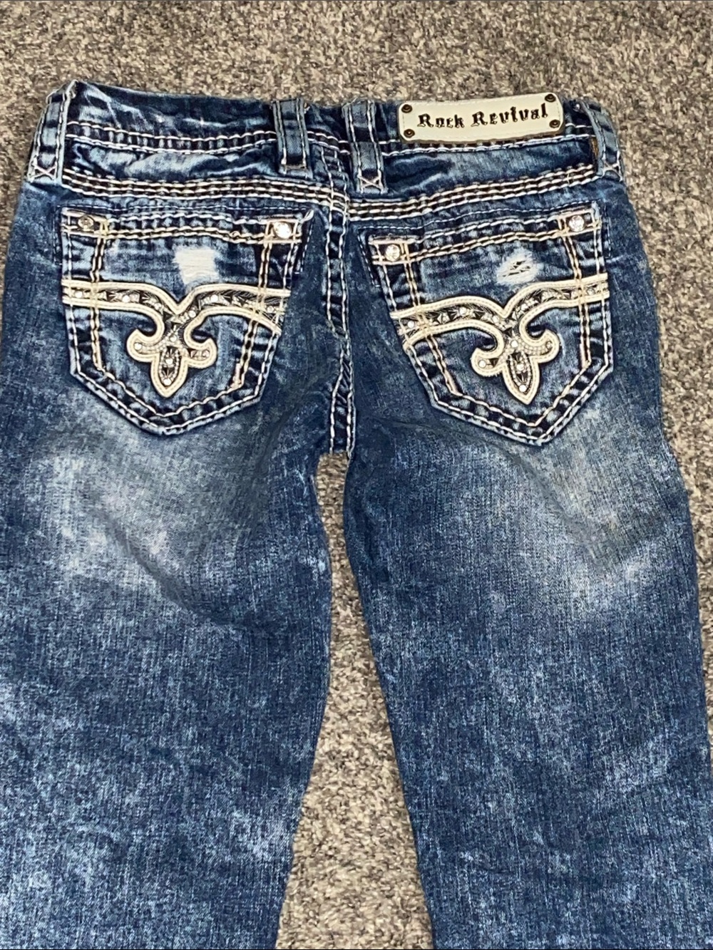 Rock Revival flash Cuffed straight Jeans size 26 - Picture 5 of 9